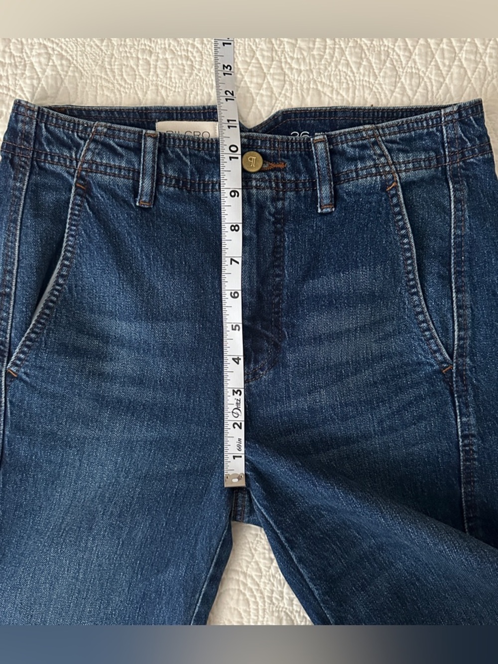 Pilcro Anthropologie The Lex High-Rise Relaxed Tapered Jeans Size 26 - Picture 7 of 15
